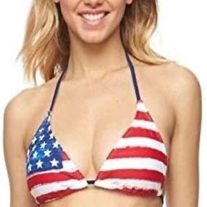 Endless Sun American Flag Bikini Bra and Bottom